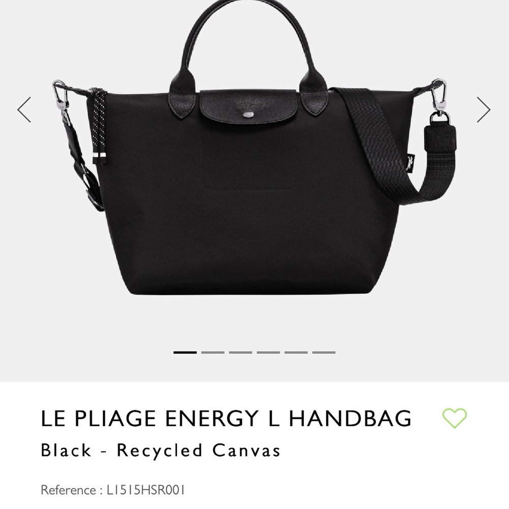 Longchamp Black Le Pliage Energy L Shoulder Bag